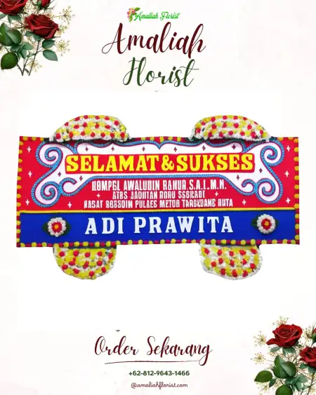 Papan Bunga Ucapan Selamat Muara Komam